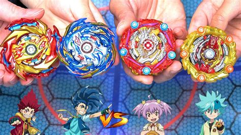 TOKO AOI NIKA AOI Vs HYUGA HIKARU Beyblade Burst Tag Team Battle