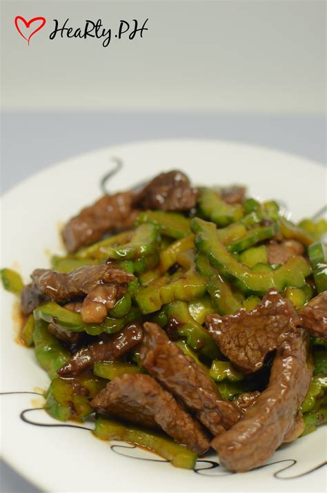 Beef Stir Fry In Oyster Sauce With Ampalaya Hearty Ph