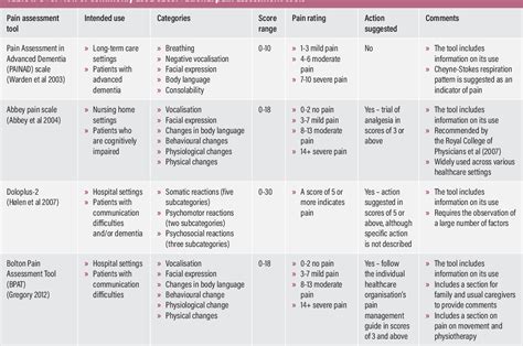 Painad Pain Assessment Scale