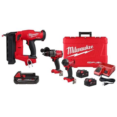 Milwaukee M18 Fuel 18 Gauge Cordless Brad Nailer M18 Fuel Hammer Drill