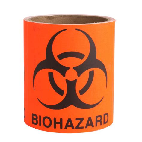 Macgill Biohazard Labels 4 X 4 50roll Biohazard Bags And Labels