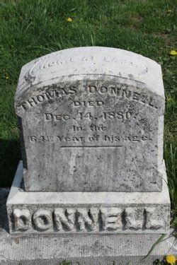 Thomas Donnell M Morial Find A Grave