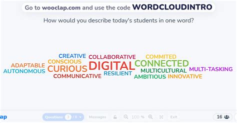 Create Interactive And Collaborative Free Word Clouds With Wooclap