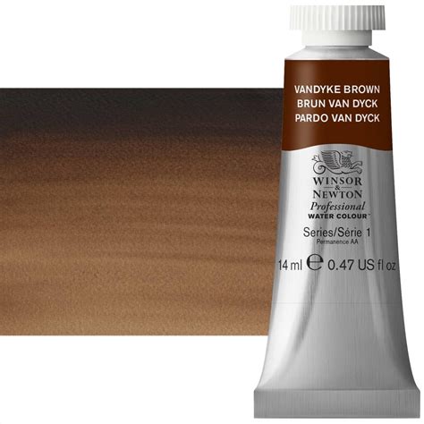 Winsor Newton Professional Watercolor Van Dyke Brown 14ml Tube