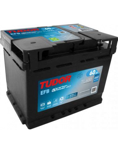 Batería Tudor TL600 EFB 12V 60Ah 640A Start Stop