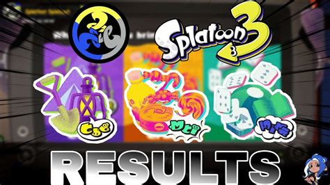 Splatoon 3 Global Splatfest Gear Vs Grub Vs Fun Results YouTube