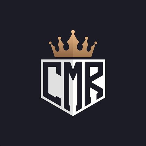 Premium Vector | Luxury CMR Logo with Crown Elegant Initials CMR Letter ...