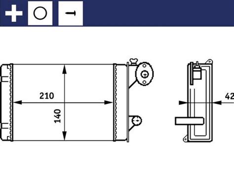 Heat Exchanger Interior Heating AH158000S MAHLE 667819121A