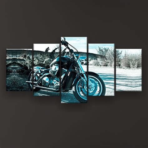 Quadro Decorativo Moto Fundo Deserto X Sala Quarto Elo