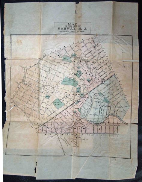 Map of the City of Rahway, N.J. - High Ridge Books, Inc.