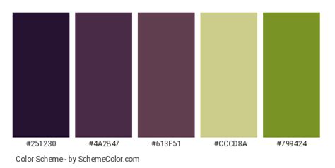 Eggplant Color Chart