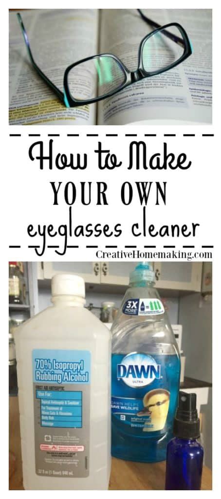 Diy Eyeglasses Cleaning Solution Creative Homemaking