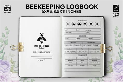 Beekeeping Logbook Kdp Interior Graphic By Rsgraphicpoint Creative