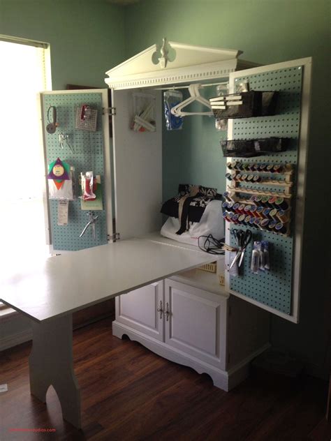 30 Lovely Sewing Armoire With Fold Out Table To Inspire You Sewing