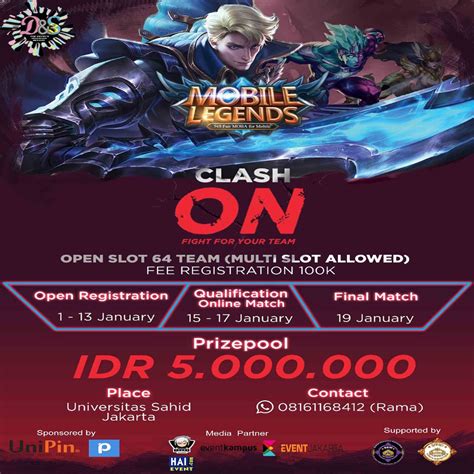 Mobile Legend Tournament Poster Coretan