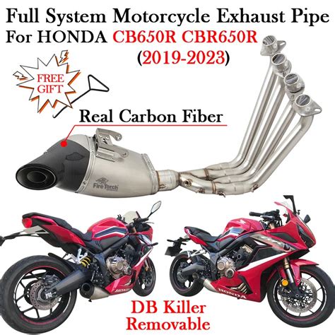 Full System For Honda Cb650r Cbr650r Cb Cbr 650 Cb650 Cbr650 R 2019 2023 Motorcycle Exhaust