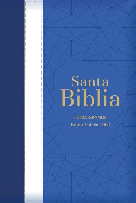 Biblia Rvr Letra Grande Tama O Manual Tricolor Azul Crema Azul