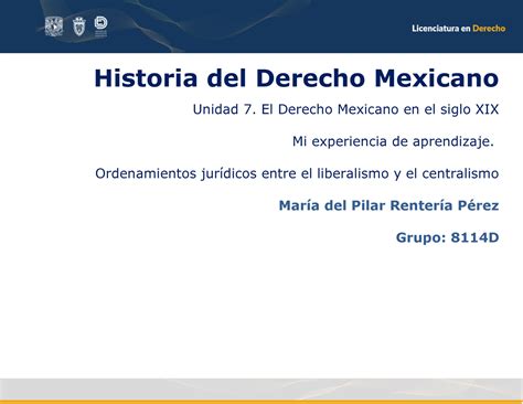 A2u7 Historia Del Derecho Mexicano Historia Del Derecho Mexicano