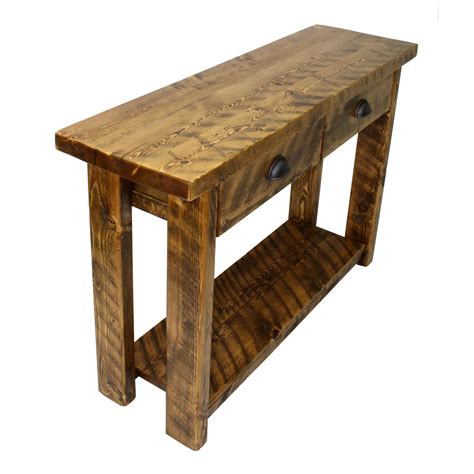 Rustic Entryway Table With Drawers | Four Corner Furniture | Bozeman MT