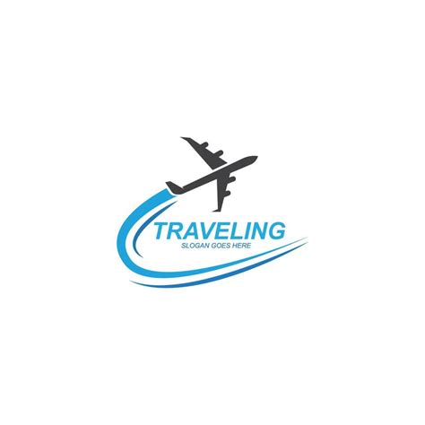 Air Travel Logo Vector Icon Design Template Vector Vector Art