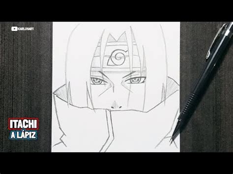 Cómo dibujar a Itachi Uchiha Paso a Paso Fácil Dibujar anime how