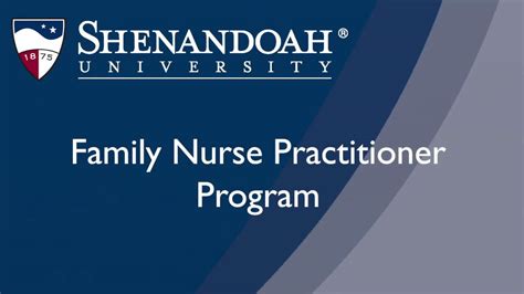 Family Nurse Practitioner/Graduate Nursing Programs - Shenandoah Today