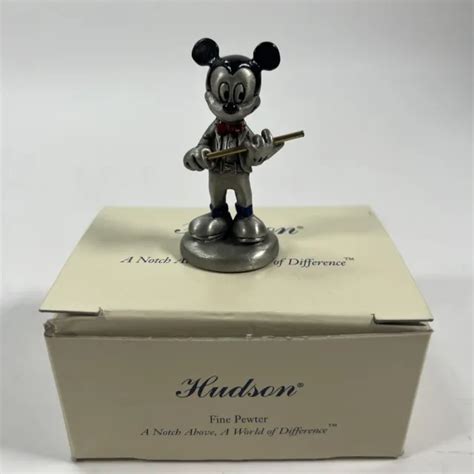 Rare Disney Hudson Pewter Mickey Mouse Musical Conductor