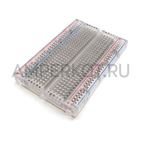 Купить Беспаечная прозрачная макетная плата (solderless breadboard) на ...