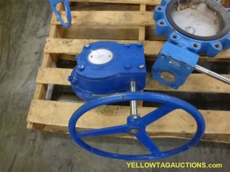 Lot Of 2 10” Pratt Industrial Butterfly Valves And 1 Manual