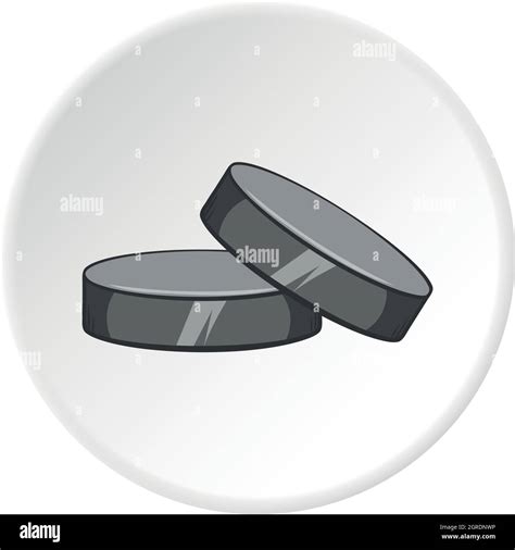 Hockey puck icon, cartoon style Stock Vector Image & Art - Alamy