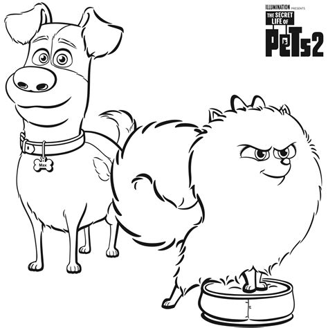 Secret Life Of Pets Printable Coloring Pages