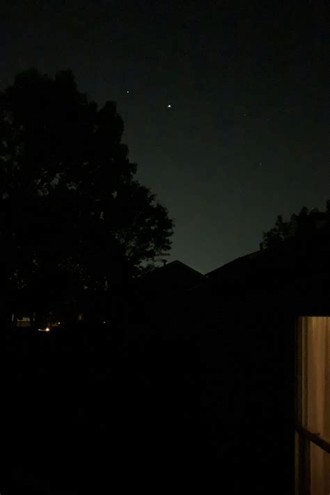 Early Morning Glimpse of Saturn and Jupiter - Computer Looking Up