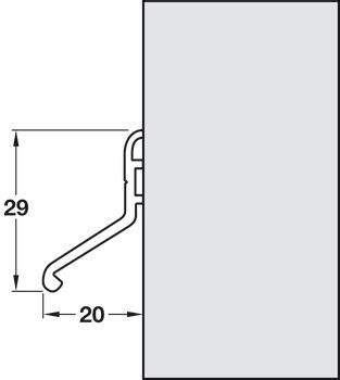 Threshold Seal Inward And Outward Length 914 Mm Deflector 20