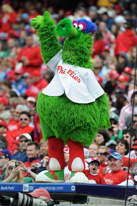 Philly Phanatic, Philadelphia Phillies mascot. | Phillies, Philadelphia phillies, Phillies baseball