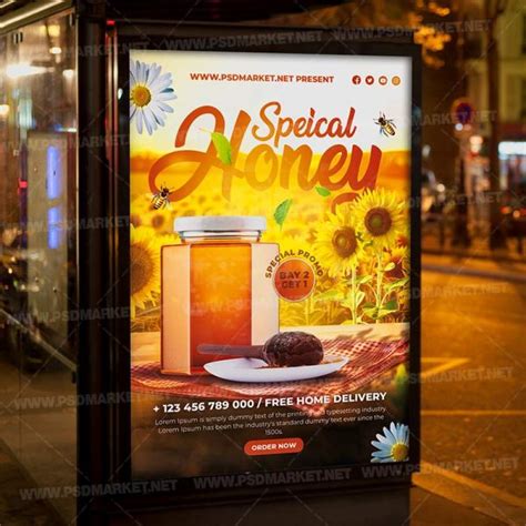 Download Honey Psd Template Flyer Psdmarket