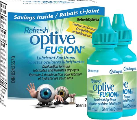 Refresh Solution Ophtalmique Optive Fusion Formule Double Action