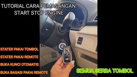 Tutorial Cara Pasang Start Stop Engine Di Mobil Avanza YouTube