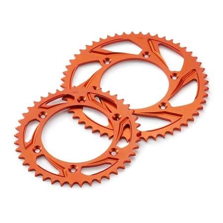 Kit Chaine Complet Couronne Alu Orange Couronne Alu Orange Ktm