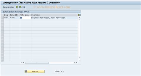 OOAP SAP Tcode Set Active Plan Version