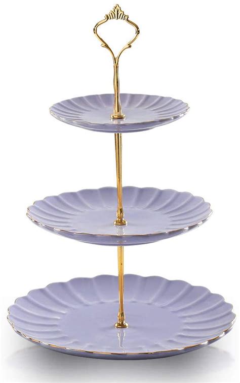 Amazon Sweejar 3 Tier Ceramic Cake Stand Dessert Stand Cupcake