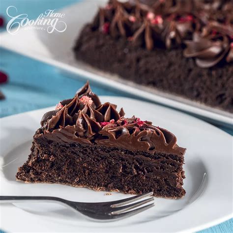 Flourless Chocolate Decadence Cake With Chocolate Ganache Kif