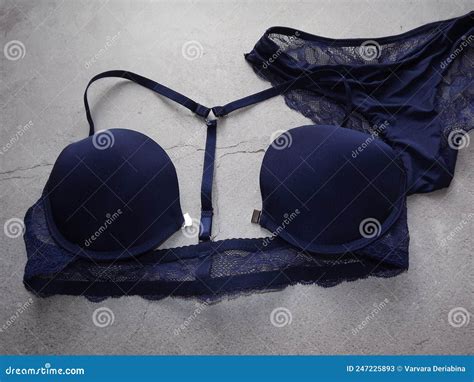 Lace Blue Lingerie Set Stock Image Image Of Panty Dressing