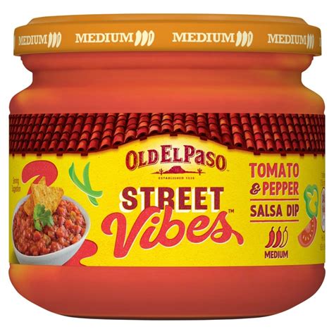 Old El Paso Street Vibes Tomato And Pepper Salsa Dip 312g Tesco Groceries