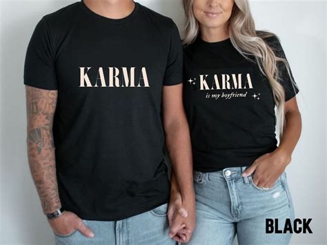 Karma Is My Boyfriend Shirt Karma Is My Husband Karma Mens Etsy In