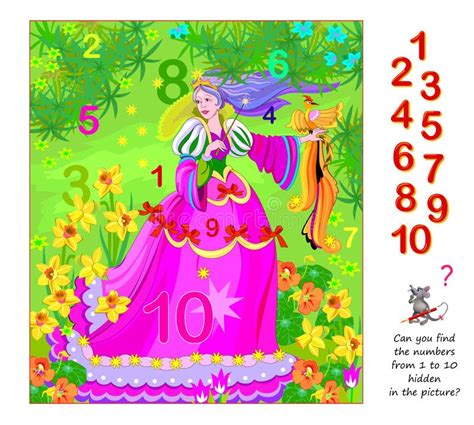 Can You Find The Numbers From 1 To 10 Hidden In The Picture Logic Puzzle Game Math Education