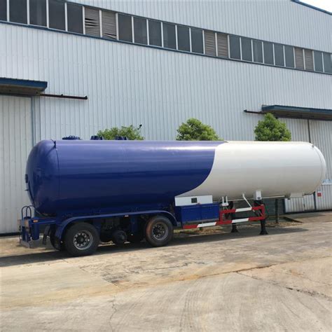 Powerful 3 Axles Lpg Tank Trailer 30CBM To 65CBM Propane Semi Trailer