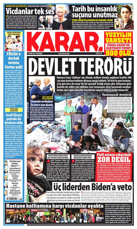 Karar Gazetesi Karar Man Et Oku Haberler Ekim