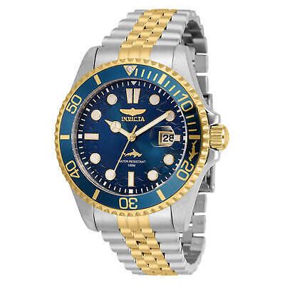 Invicta Men S Watch Pro Diver Quartz Blue Dial Two Tone Bracelet 30616