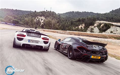 Download Wallpaper 3840x2400 Mclaren, P1, Porsche, 918, Top gear