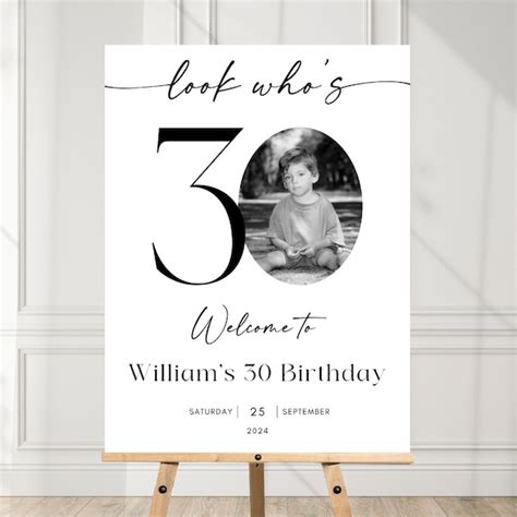 30th Birthday Sign - Etsy